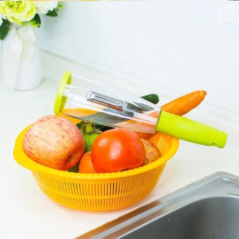 Peeler-Multifunction Kitchen Vegetable ,Fruit No Mess Peeler With Storage Container