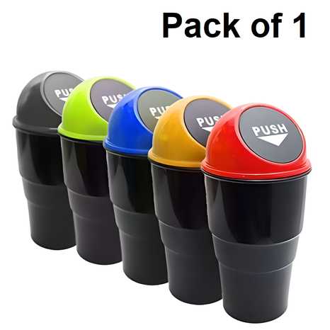 Mini Trash Bin-Small Mini Trash Garbage Can for Car Office Home ( Pack of 1)